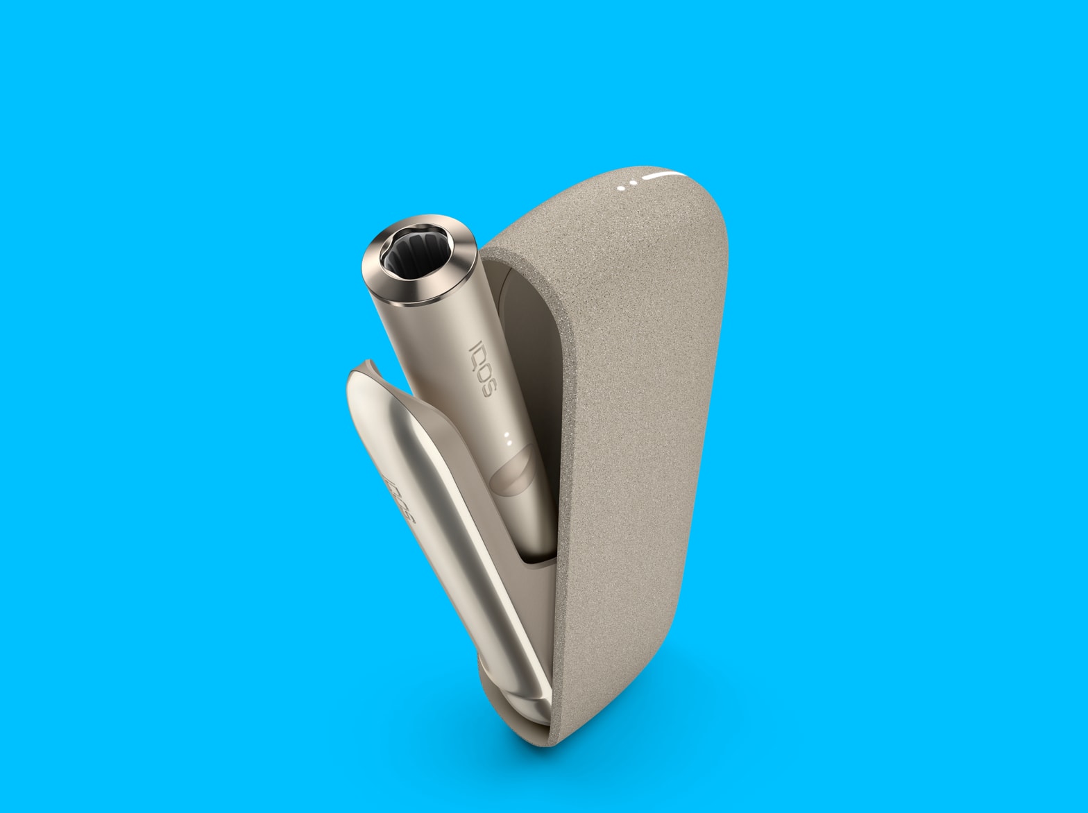 An IQOS ILUMA Pocket Charger and Holder.