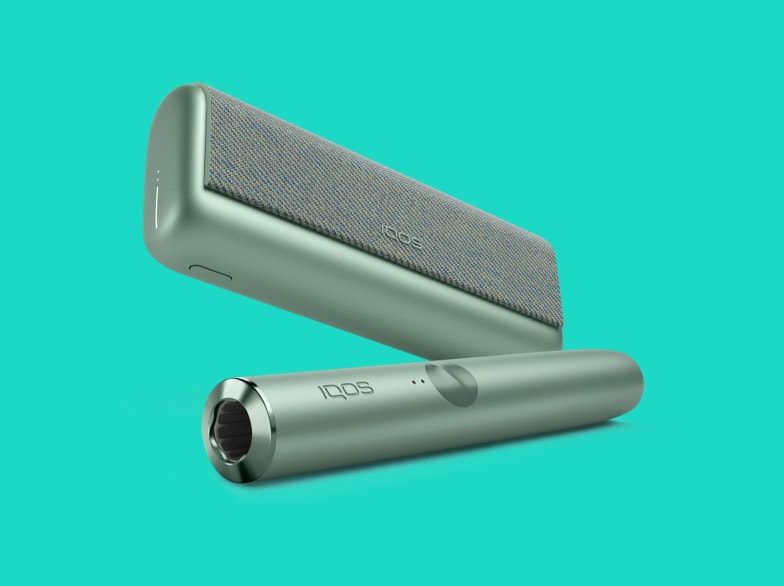IQOS ILUMA PRIME uređaj u zelenoj Jade Green boji.