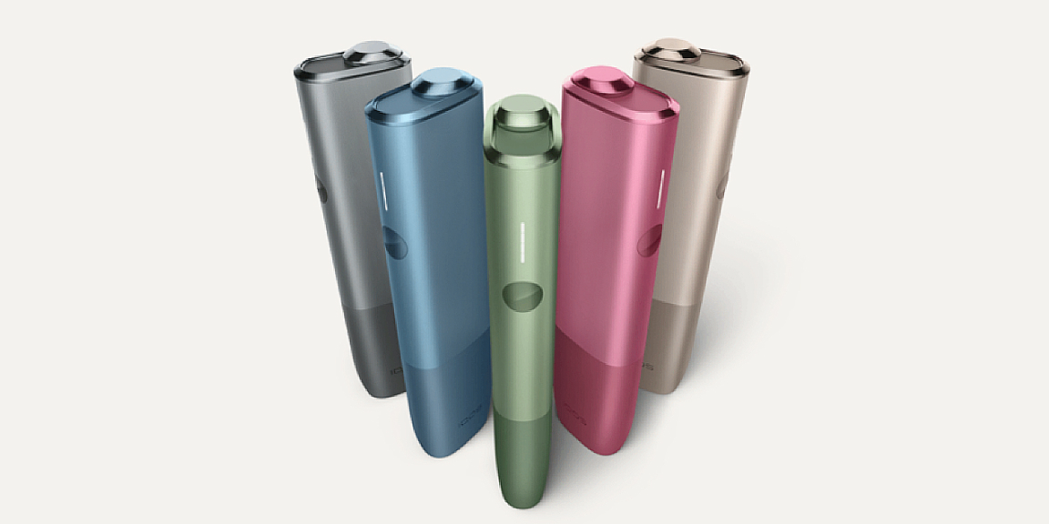 IQOS ILUMA ONE uređaji u raznim bojama.