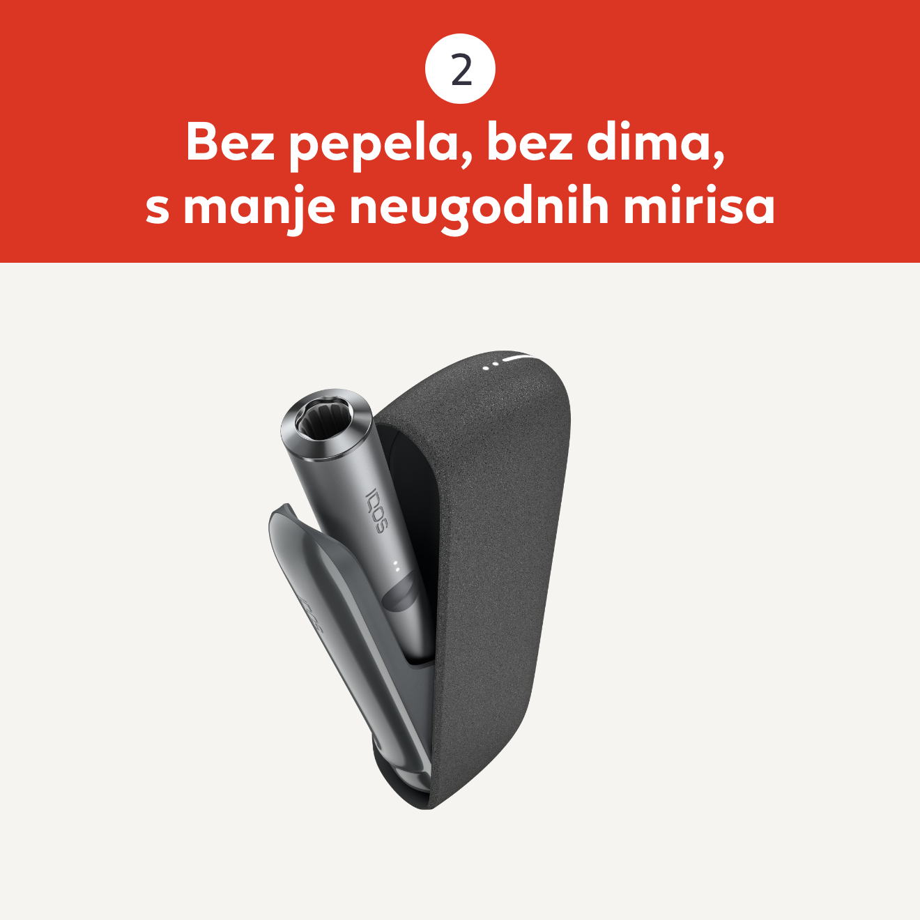 Black IQOS ILUMA device inside its charger