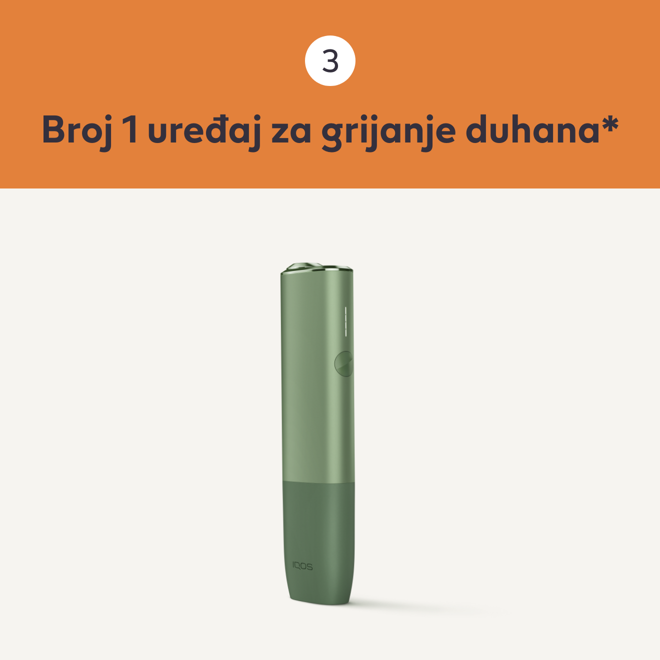 Green IQOS ILUMA ONE device
