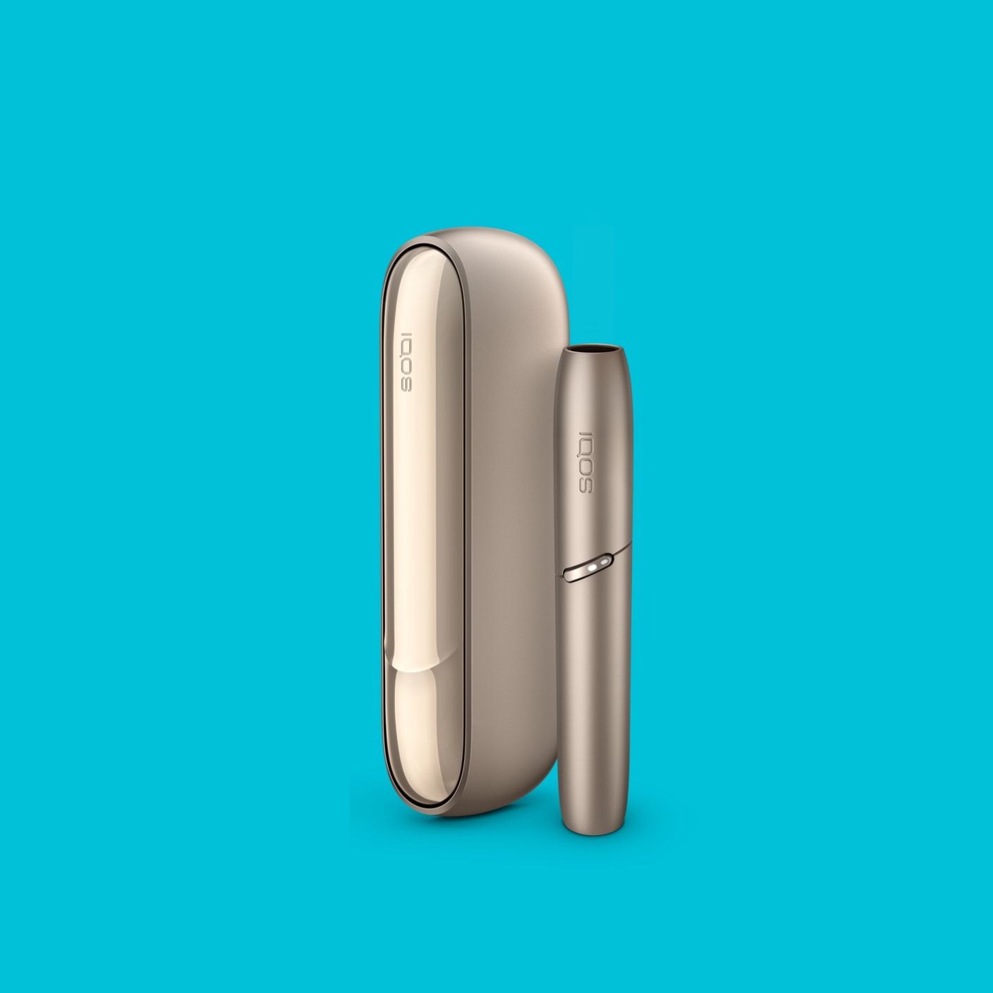 A brilliant gold IQOS charger
