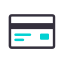 Credit card icon.