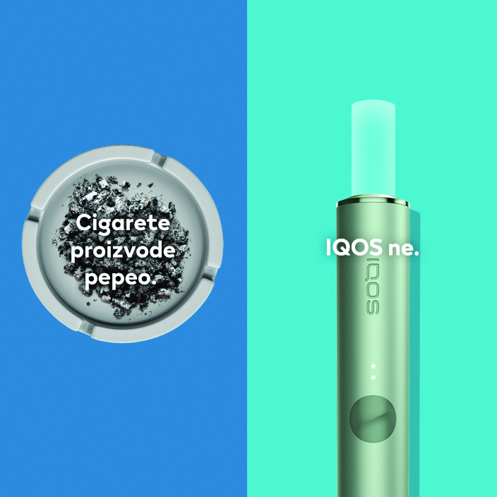 Cigarete proizvode pepeo. IQOS ne.