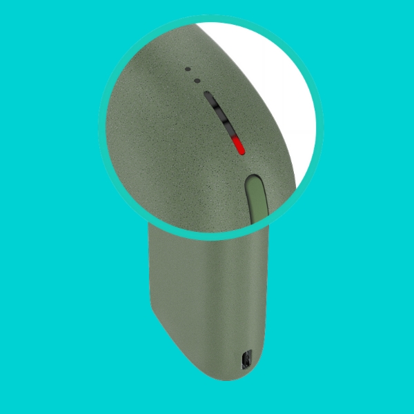A close-up of IQOS ILUMA Pocket Charger lights.