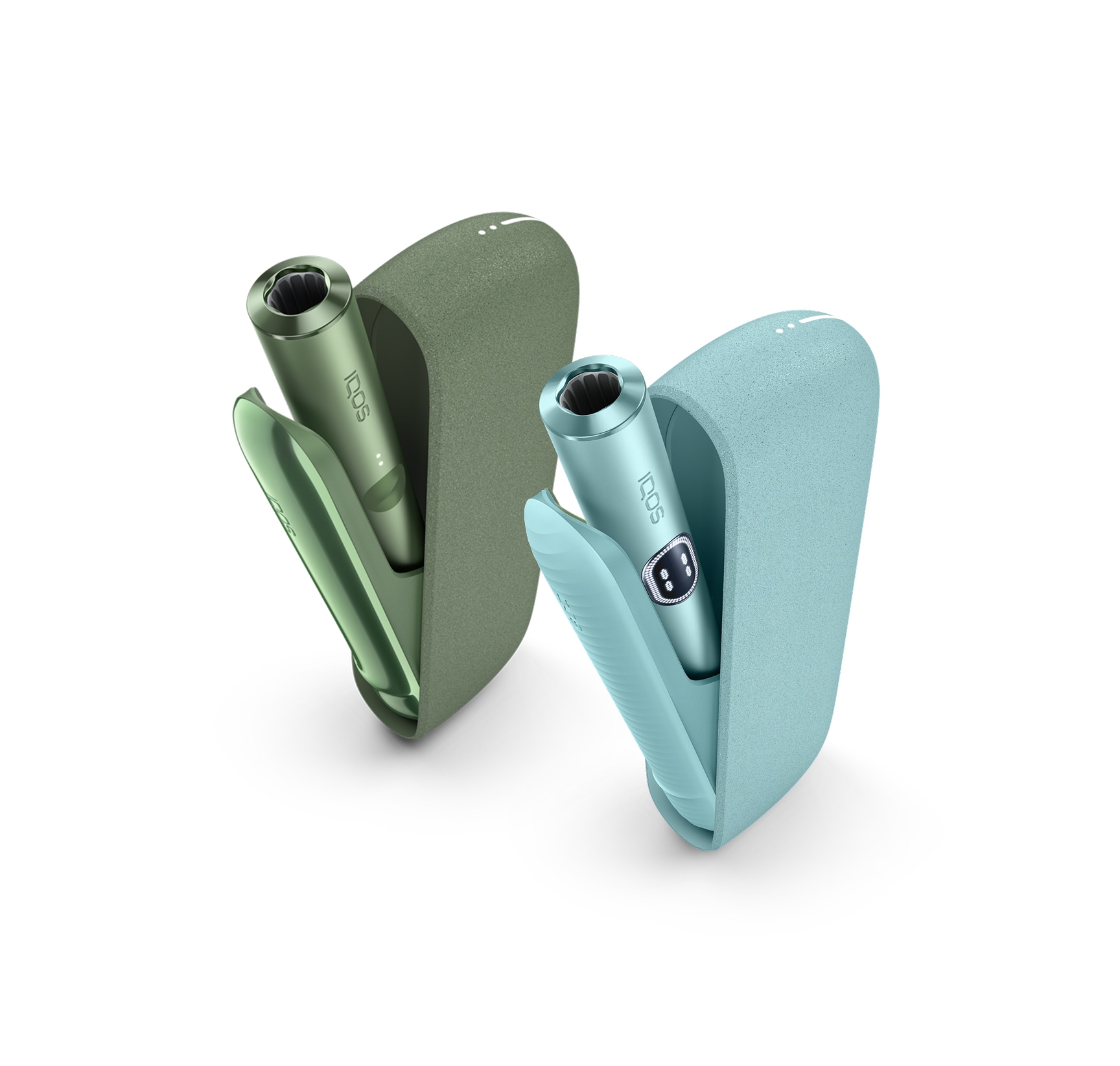 IQOS ILUMA uređaj i IQOS ILUMA i uređaj stoje jedan pokraj drugoga