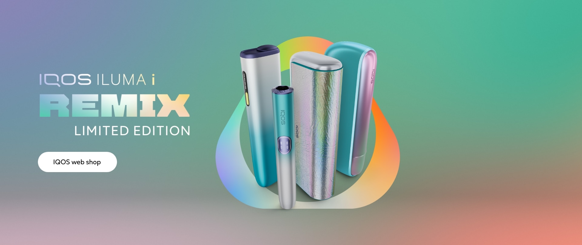 All three IQOS ILUMA i devices in Remix limited edition