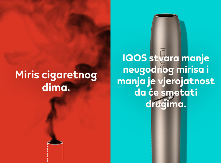 IQOS grije duhan umjesto da ga sagorijeva.
