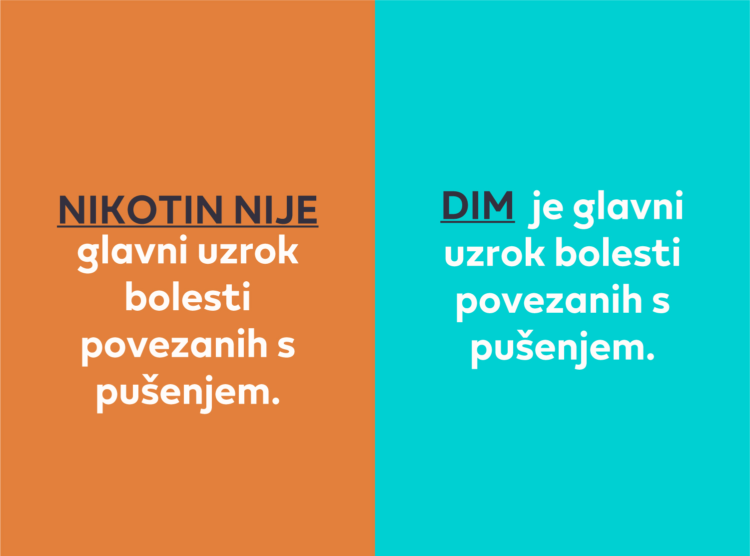 Nicotine is NOT the main cause of smoking-related diseases. Smoke is the main cause of smoking-related diseases.